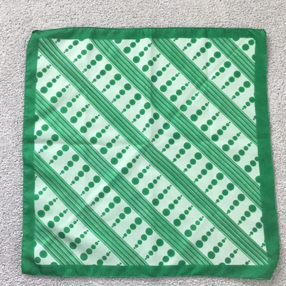 Vintage Green Scarf* 20” x 20”